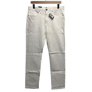 Johnnie O NEW Men's 32x30‎ Hobie Straight Leg White Denim Stretch 5-Pocket Jeans